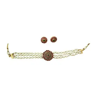 Choker Necklace with earrings