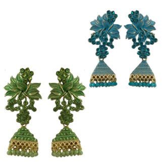 Blue/Green Jhumka