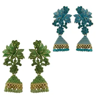Blue/Green Jhumka