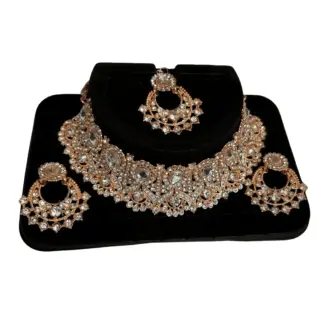 Necklace set with Earrings and Tikka