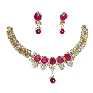 Simple Look Necklace with Earrings