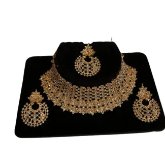 Necklace set with Earrings and Tikka