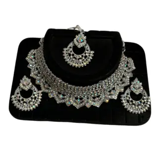 Necklace set with Earrings and Tikka