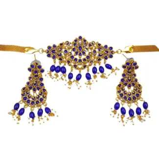 Dark Blue Choker Set