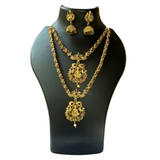 Necklace & Maala with Jhumka