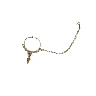 Nose Ring with Chain (Nath)