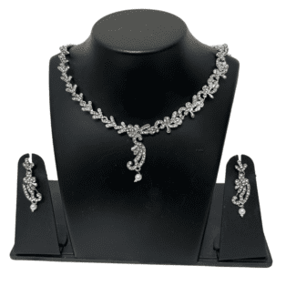 Simple White Necklace Set