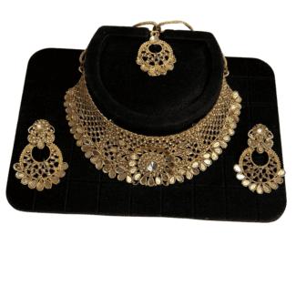 Gold Coloured Full Necklace Set