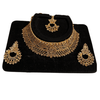 Gold Coloured Full Necklace Set