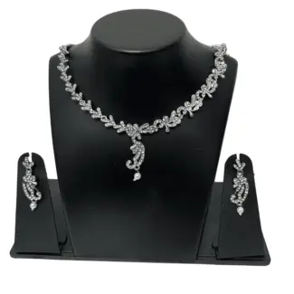 Simple White Necklace Set