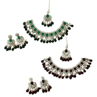 Kundan Stone Necklace full Set
