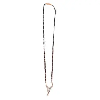 White stone Mangal Sutra