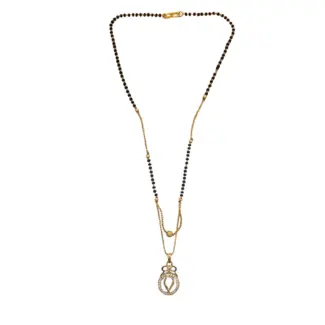 Gold plated Pendant Mangal Sutra