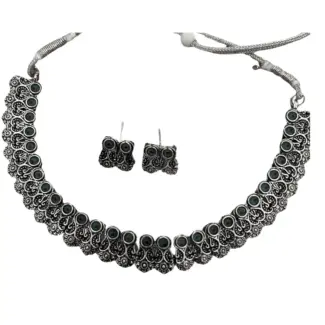 Tiny Peacock design Necklace with Earrings