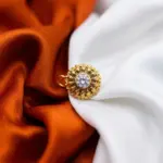 Nose pin with stone