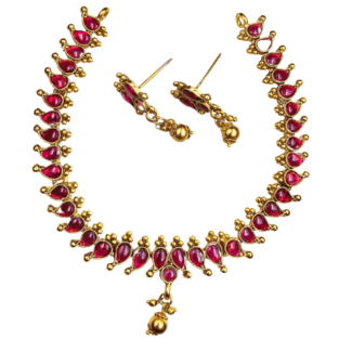 Charming Mango Necklace with Earrings