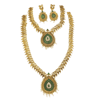 Matt finished Necklace & Haram with Earrings