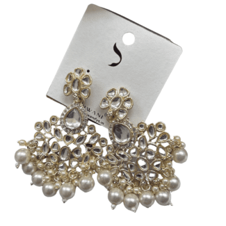 Kundan & Beads Dangler Earrings