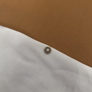 Nose pin with stone
