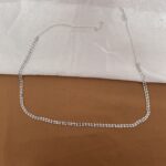 Silver double layer Hip chain