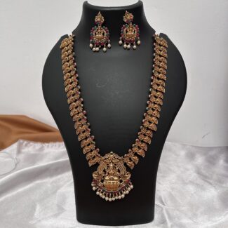 Lakshmi Pendant Haram with Earrings