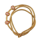 Thaali kodi with White & Pink balls