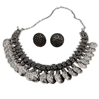 Oxidised Necklace and Earrings