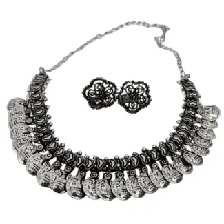 Oxidised Necklace and Earrings