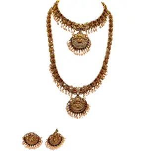 Necklace and Haram with Earrings