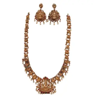 Long Lakshmi Haram with Earrings