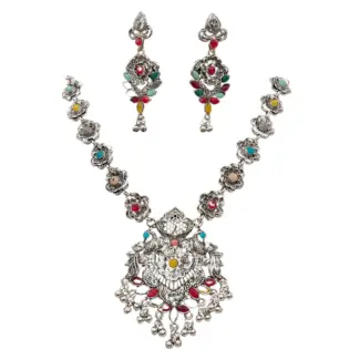 Oxidised Necklace & Earrings