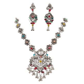 Oxidised Necklace & Earrings