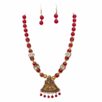 Red Maala & Earrings