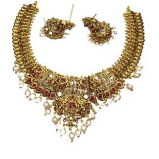 Traditional Necklace with Jhumka
