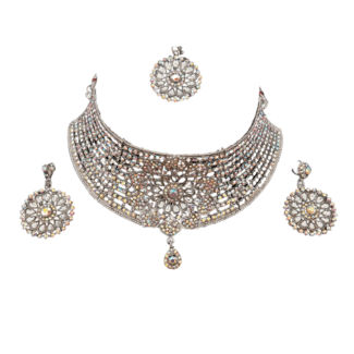 White stone Bridal Set