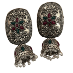 Silver Jhumka Earrings