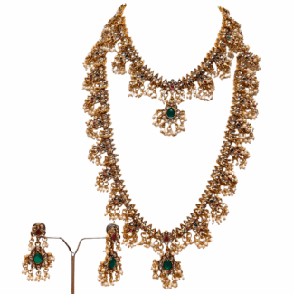 White Beaded Combo Set