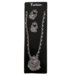 Silver Maala with Earrings