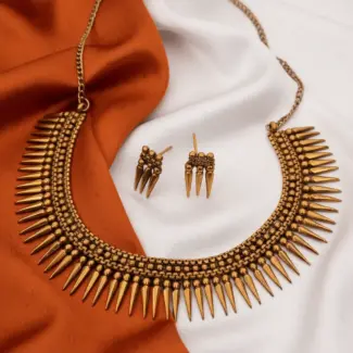 Mulla Mottu Necklace and Earrings