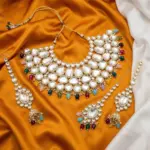 Multicolours Beads Kundan Necklace Set