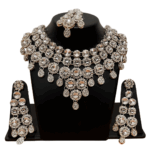 White Stone Necklace Set