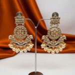 White Kundan Jumbo Size Earrings