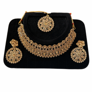 Gold Colored Full Necklace set