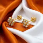 Gold Plated Floral Earrings