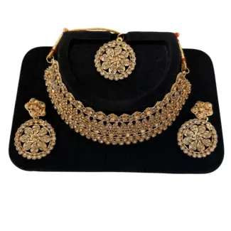 Gold Colored Full Necklace set