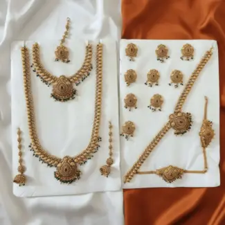 Green Beads Full Bridal set