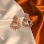 Rose-Gold jhumka Earrings