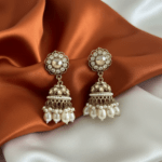 Pearl with Stone Jhumka