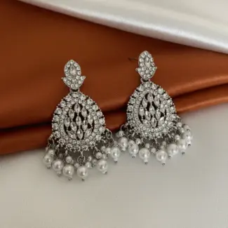 Silver Modern style Earrings