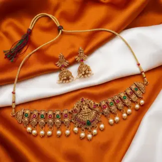 Lakshmi Design Choker with Jhumka